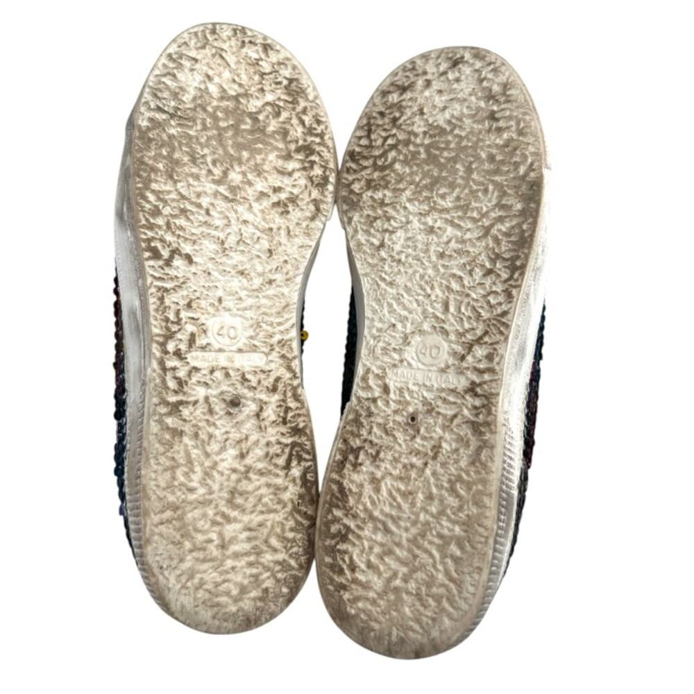 Golden goose may rainbow sequin flip low top sneakers  sz 40 - Picture 4 of 8